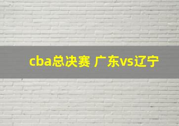 cba总决赛 广东vs辽宁